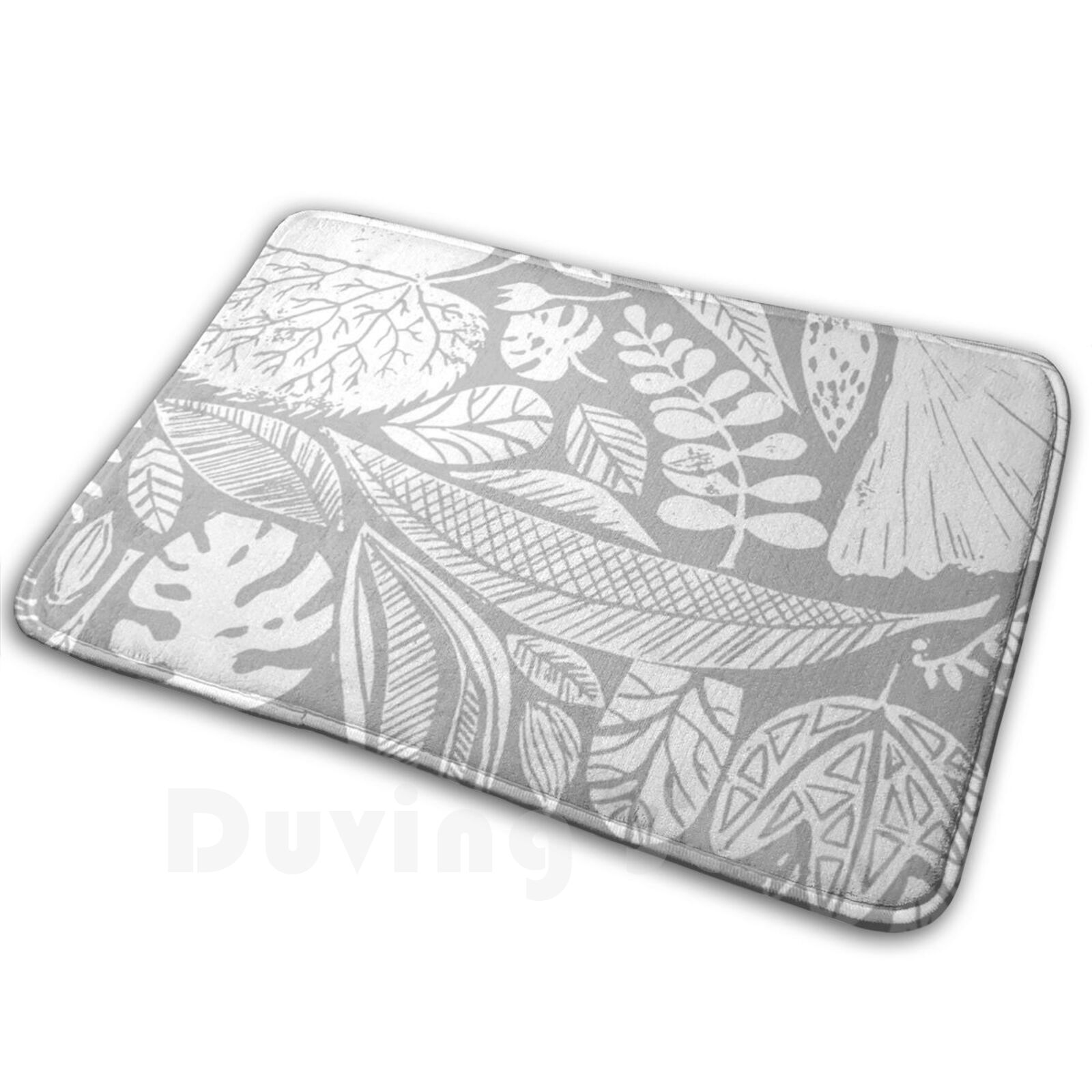 Lino Printing Block - Modern Nature Mat Rug Carpet Anti-Slip