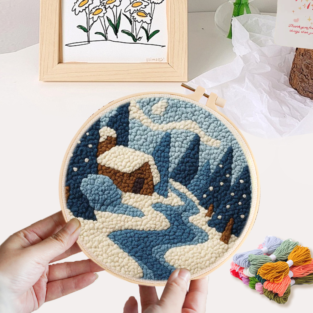 Art Craft Winter - Punch Needle Kits Handicraft Art Craft