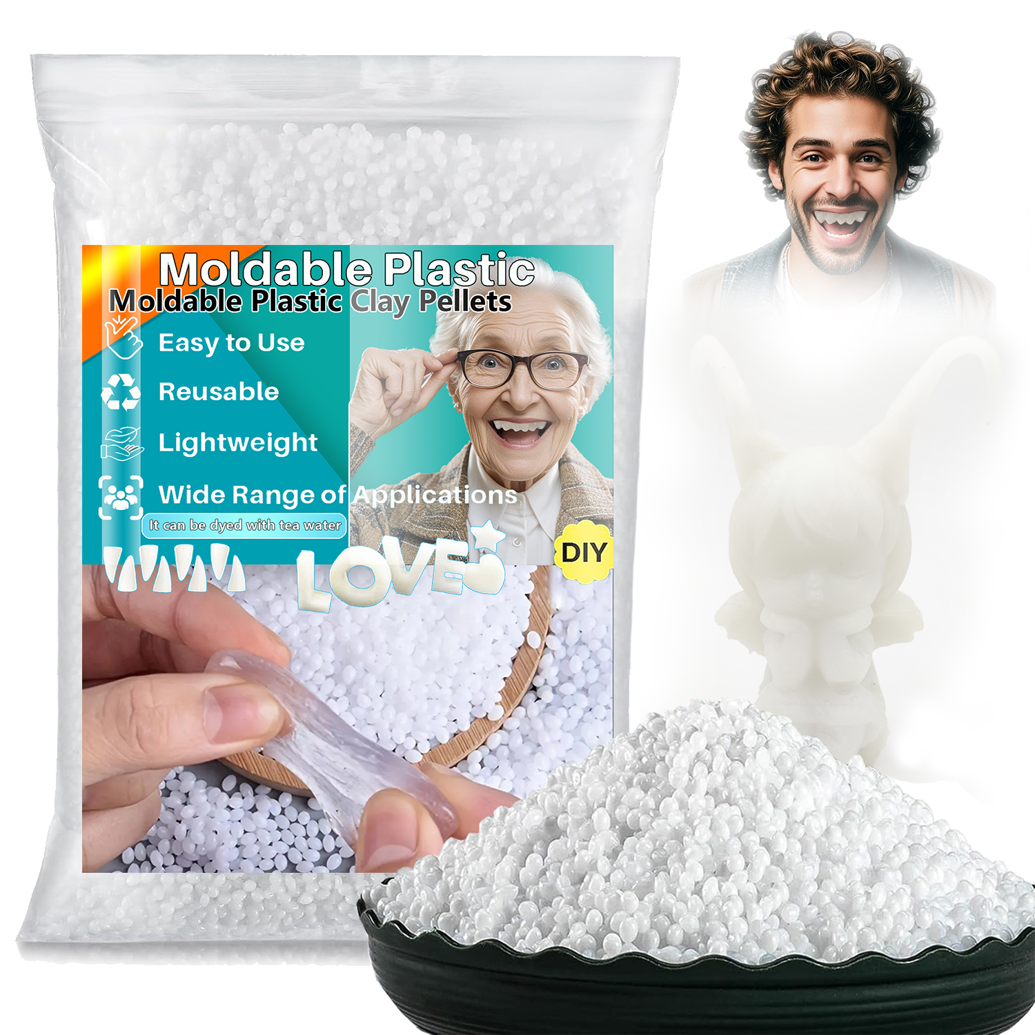 Art Craft Party - Moldable Plasti - party temporary teeth