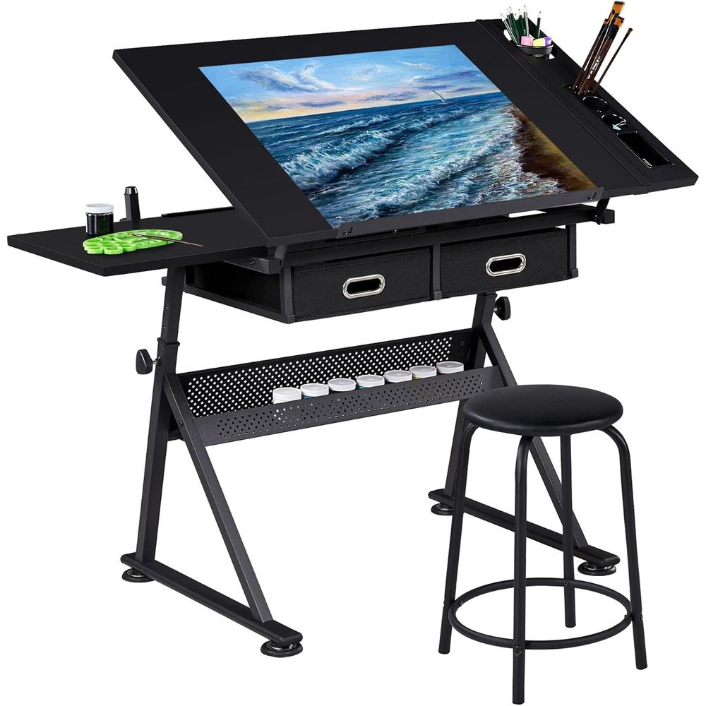 Art & Craft Paper Ideas For Kids - Drafting Table for Artists, Height Adjustable