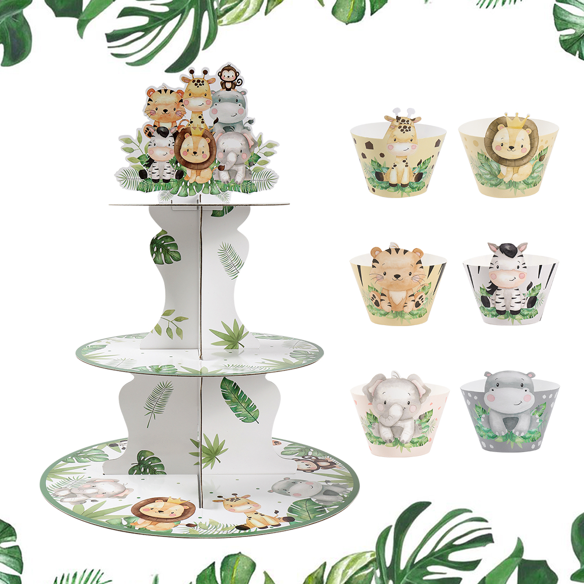 Art Craft Party - Cake Display Stand Jungle Mermaid Birthday