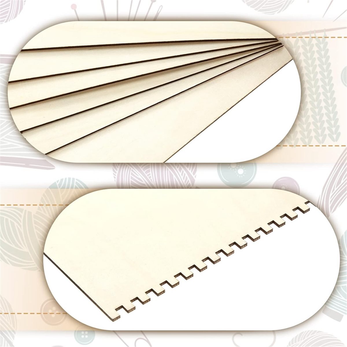 18 Pcs Beginners Wooden Notche - Art Craft Activity avaliação e preço