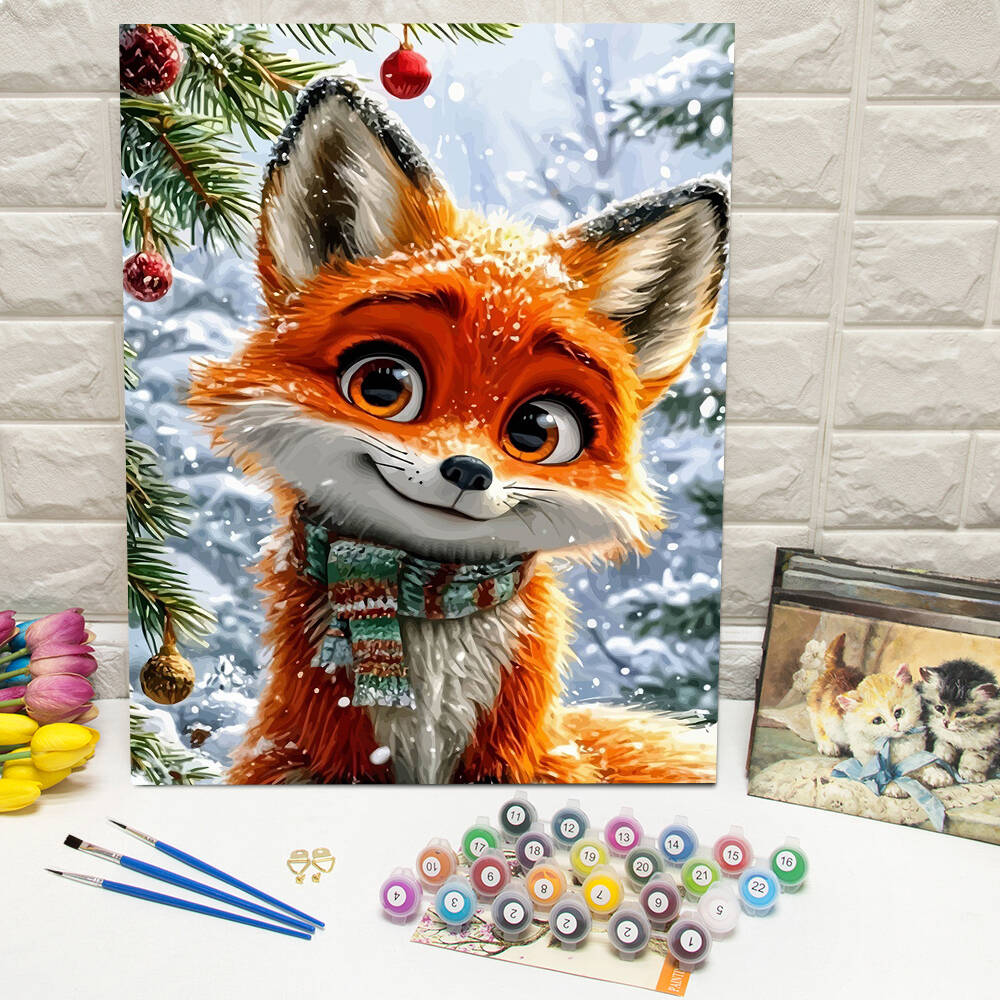 1pc frameless  DIY Digital Oil - Art Craft Winter avaliação e preço