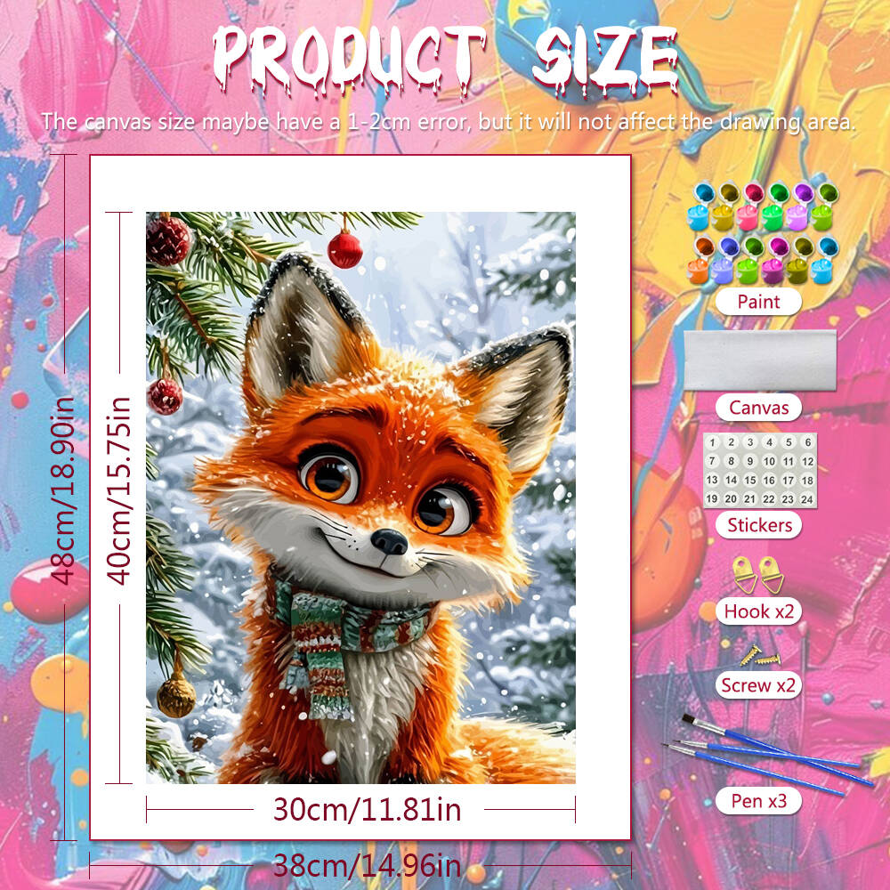 1pc frameless  DIY Digital Oil - Art Craft Winter avaliação e preço