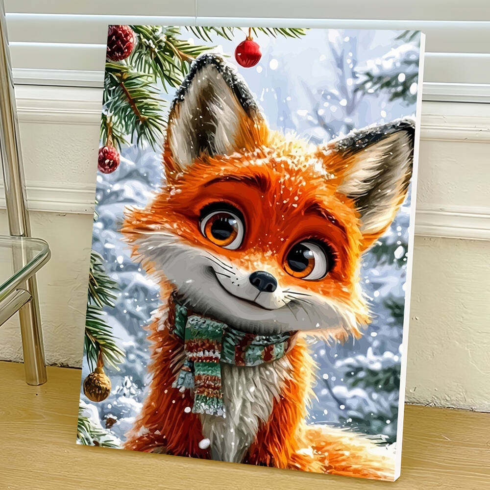 1pc frameless  DIY Digital Oil - Art Craft Winter avaliação e preço