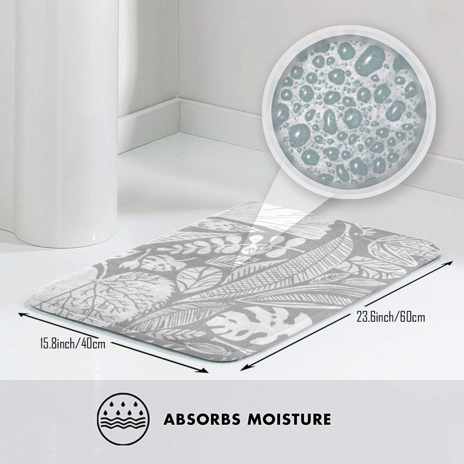 Modern Nature Mat Rug Carpet A - Lino Printing Block avaliação e preço