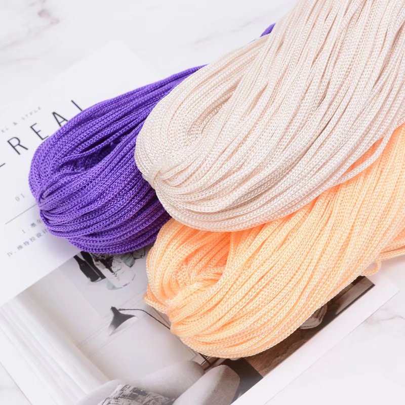 200M 3mm Crocheting Nylon Cord - Macrame Cord Cotton avaliação e preço