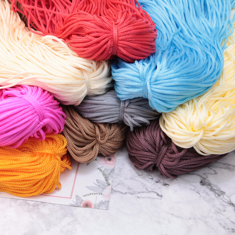 200M 3mm Crocheting Nylon Cord - Macrame Cord Cotton avaliação e preço