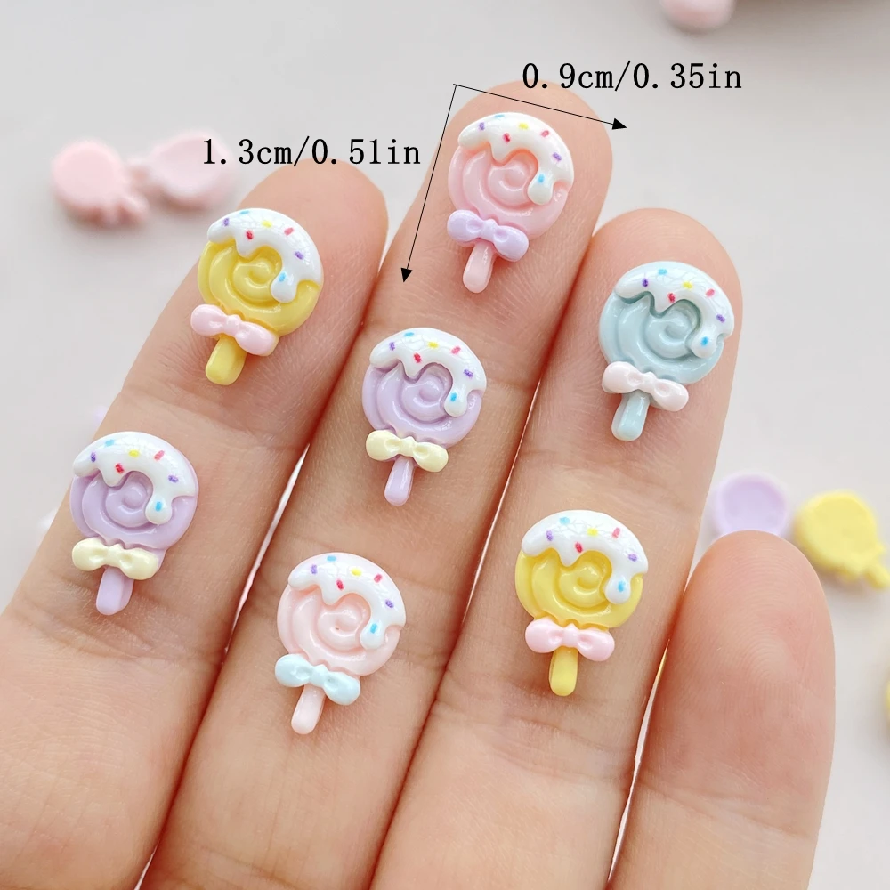 30pcs Resin Colorful 3D Mini L - Art Craft Ice Cream avaliação e preço