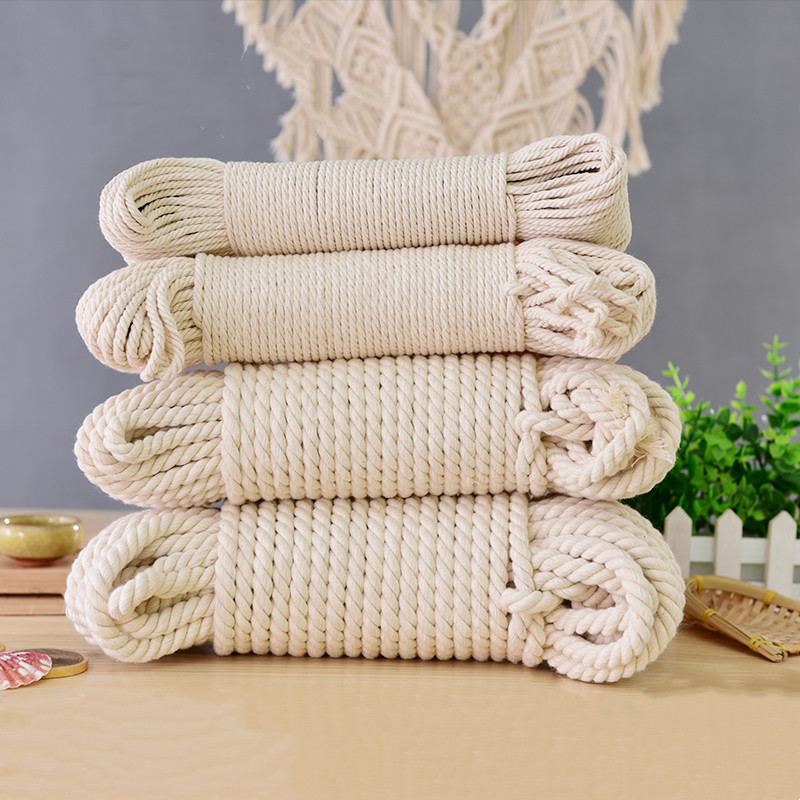 1-25M Natural Cotton Twisted R - Macrame Cord Cotton avaliação e preço