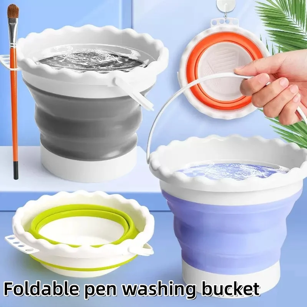 Collapsible Foldable Paint Bru - Art & Craft Paper Ideas For Kids avaliação e preço