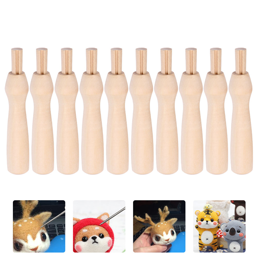 10Pcs Needle Felting Handles P - Punch Needle Kit avaliação e preço