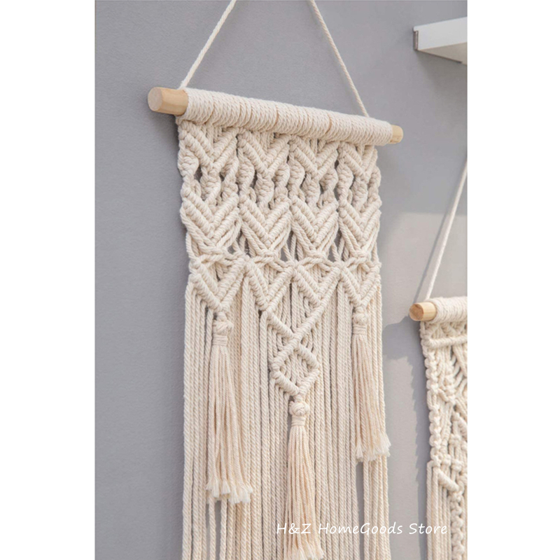 Hot Macrame Wall Hanging Tapes - Macrame Cord Cotton avaliação e preço