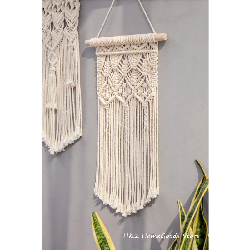 Hot Macrame Wall Hanging Tapes - Macrame Cord Cotton avaliação e preço