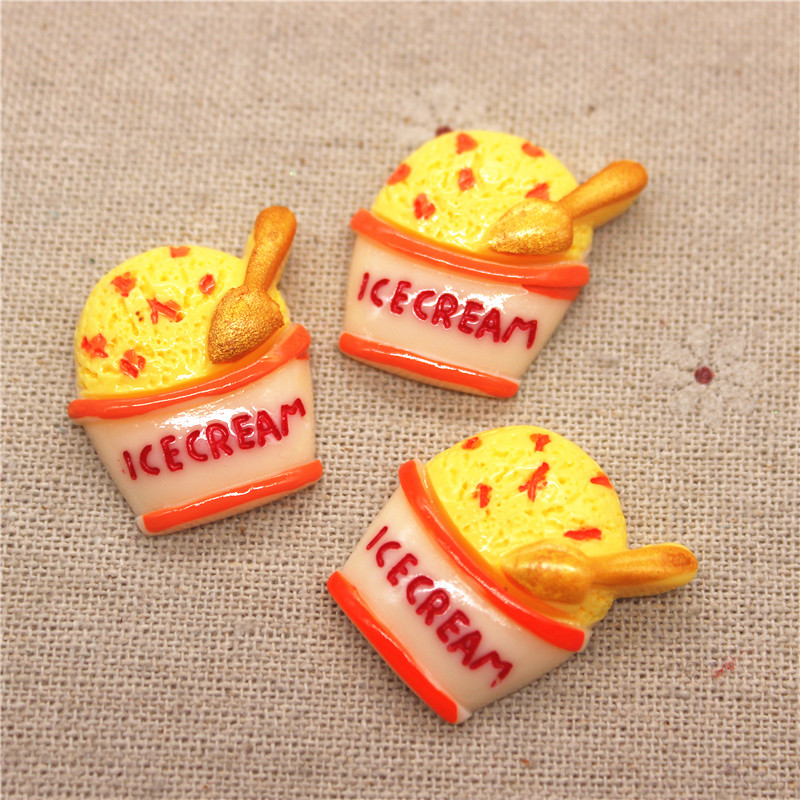 10pcs Mix Colors Kawaii Resin  - Art Craft Ice Cream avaliação e preço