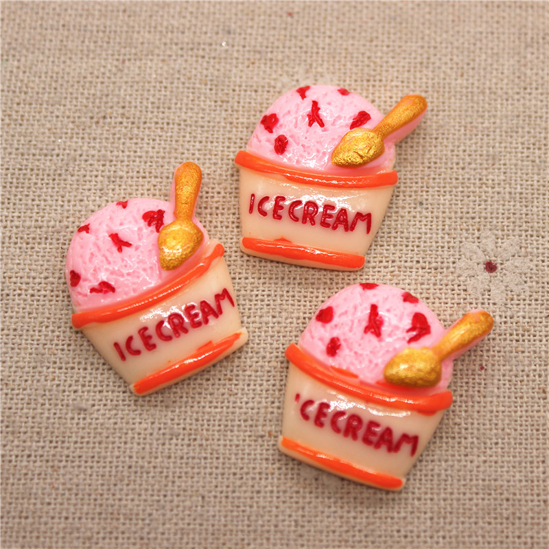 10pcs Mix Colors Kawaii Resin  - Art Craft Ice Cream avaliação e preço