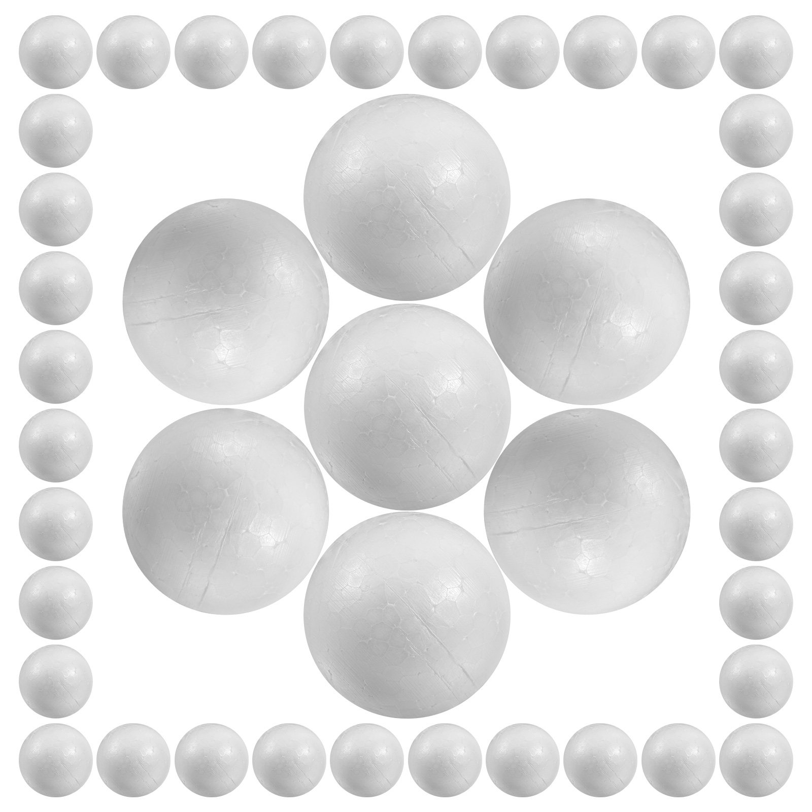 50Pcs Polystyrene Solid Balls  - Art Craft Party avaliação e preço