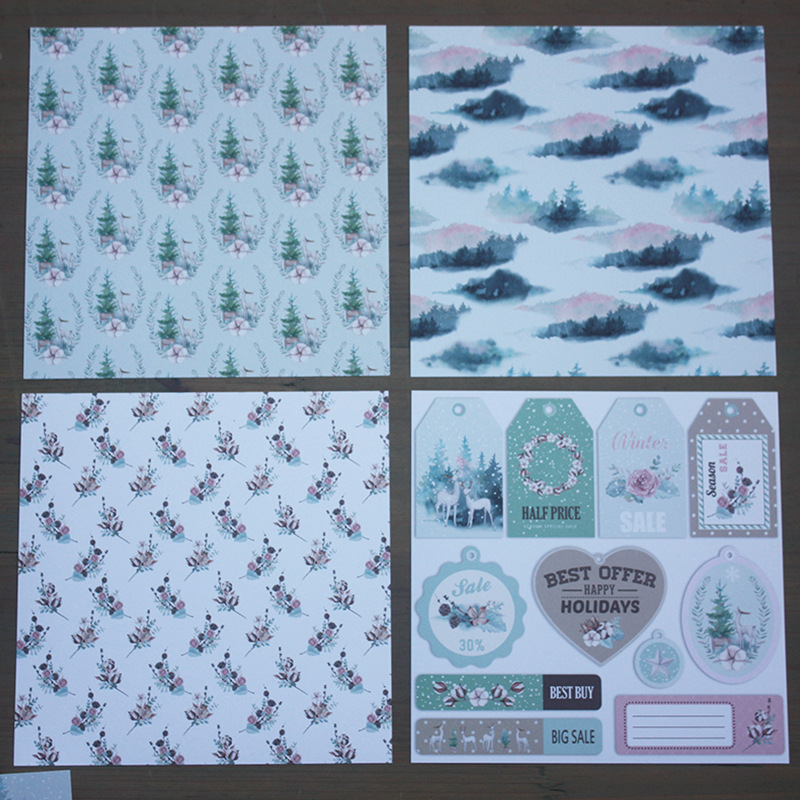 KLJUYP 24 Sheets Winter Time S - Art Craft Winter avaliação e preço
