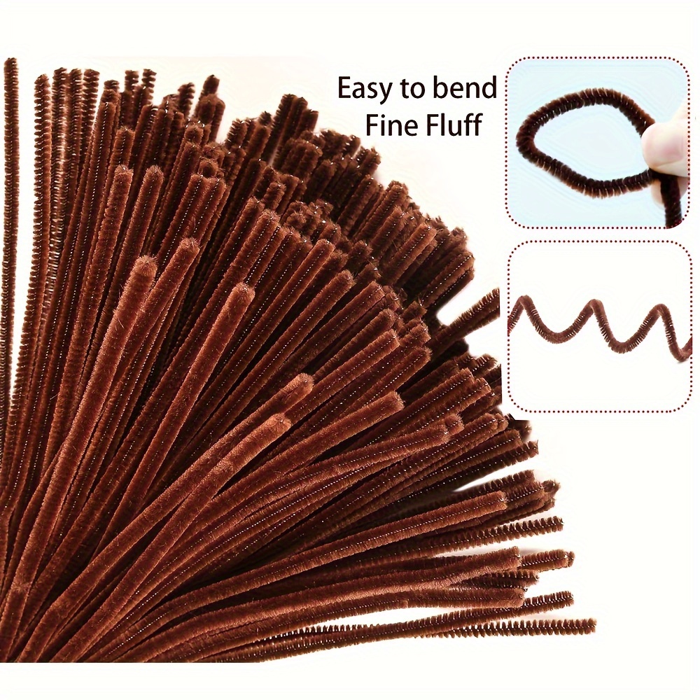 100 Pcs Coffee Pipe Cleaners,P - Art Craft Activity avaliação e preço