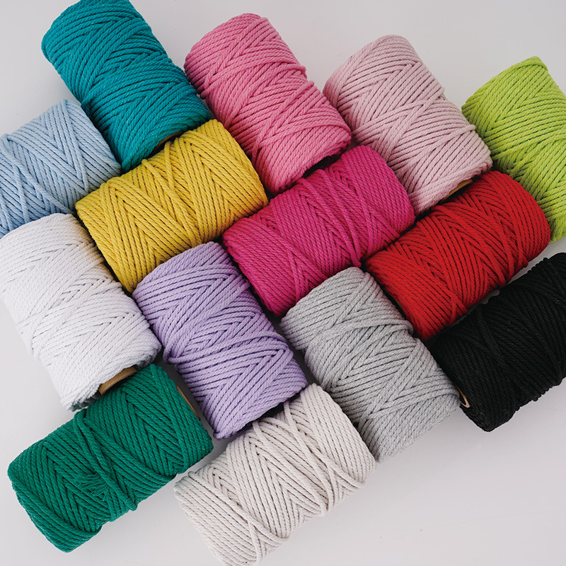 3mm Natural & Colorful Core-Sp - Macrame Cord Cotton avaliação e preço