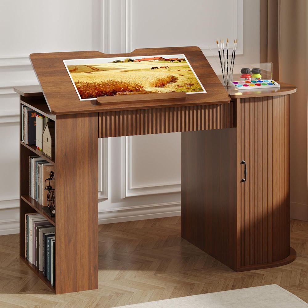 Storage Cabinet Desk with Draw - Art & Craft Paper Ideas For Kids avaliação e preço