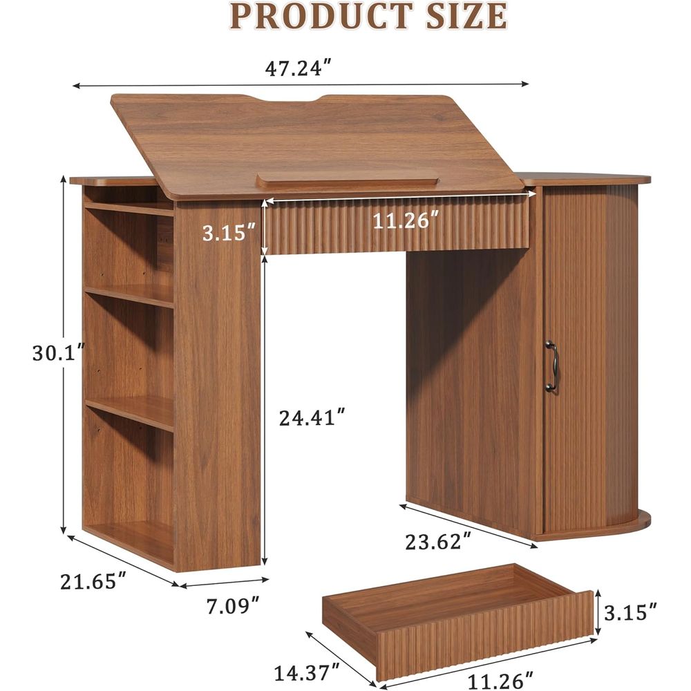 Storage Cabinet Desk with Draw - Art & Craft Paper Ideas For Kids avaliação e preço
