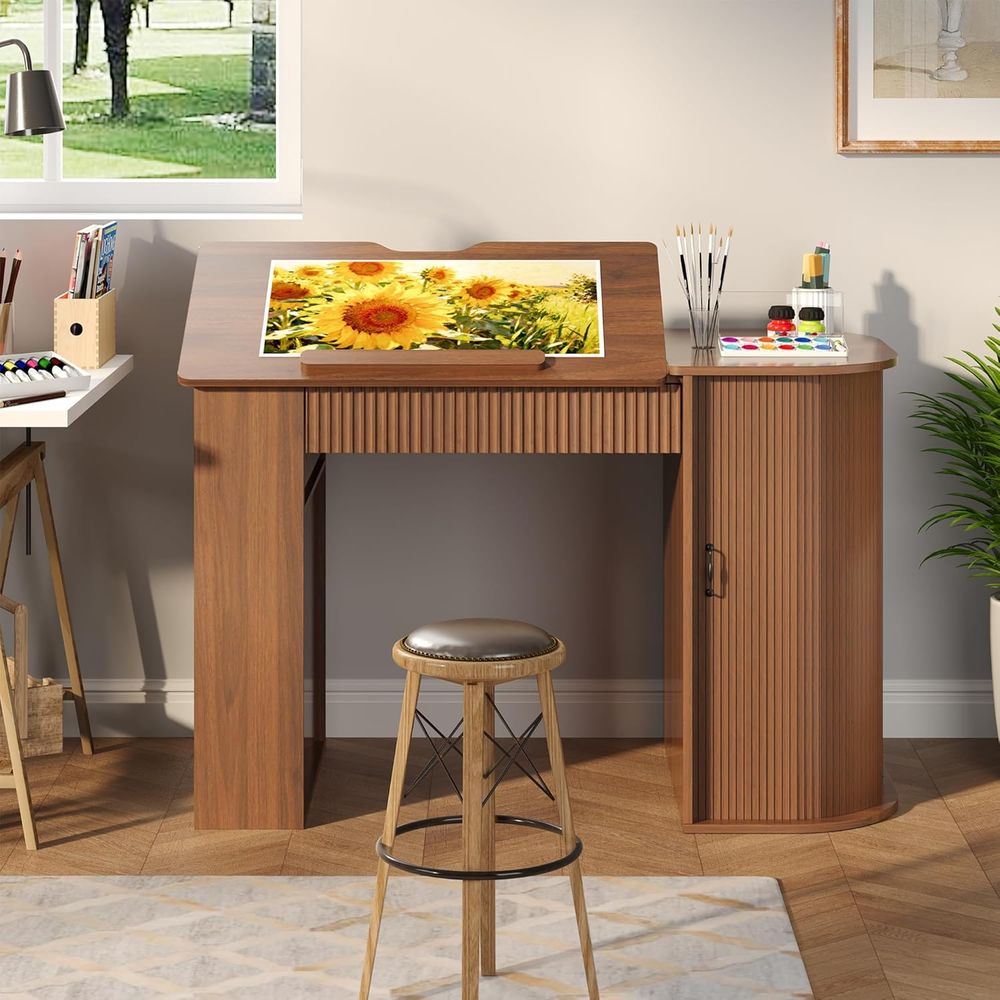Storage Cabinet Desk with Draw - Art & Craft Paper Ideas For Kids avaliação e preço