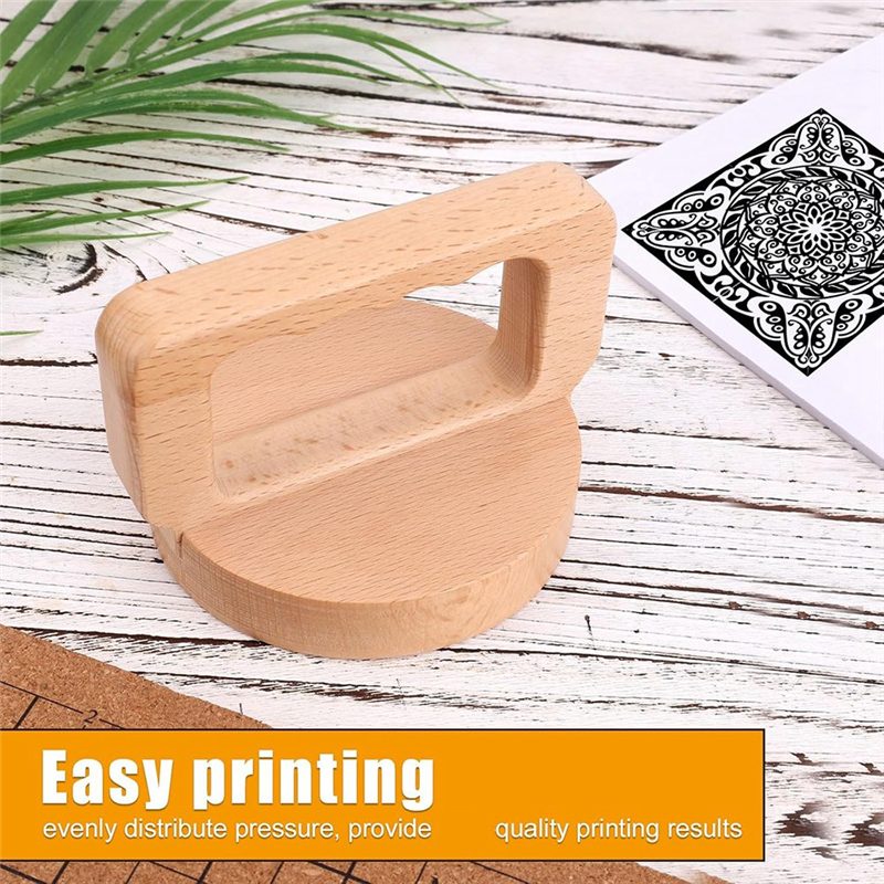 ABHG-Wood Baren For Printmakin - Lino Printing Block avaliação e preço