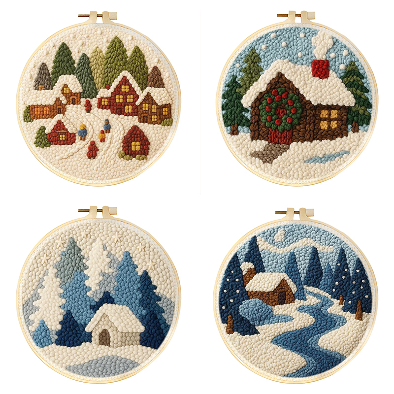 Punch Needle Kits Handicraft A - Art Craft Winter avaliação e preço