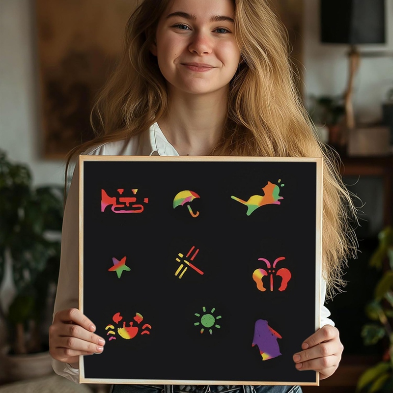 Scratch Paper Art Set, Black C - Art Craft Painting avaliação e preço
