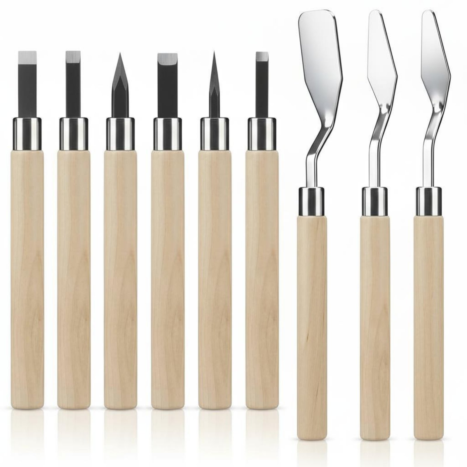 9 Pieces Linoleum Carving Kit  - Lino Printing Block avaliação e preço