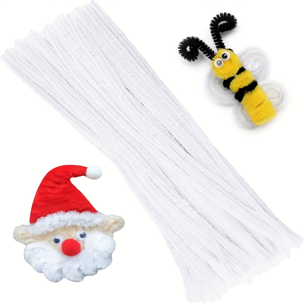 100 Pcs White Pipe Cleaners,Pi - Art Craft Activity avaliação e preço