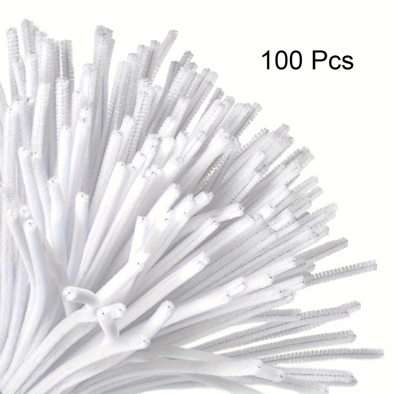 100 Pcs White Pipe Cleaners,Pi - Art Craft Activity avaliação e preço
