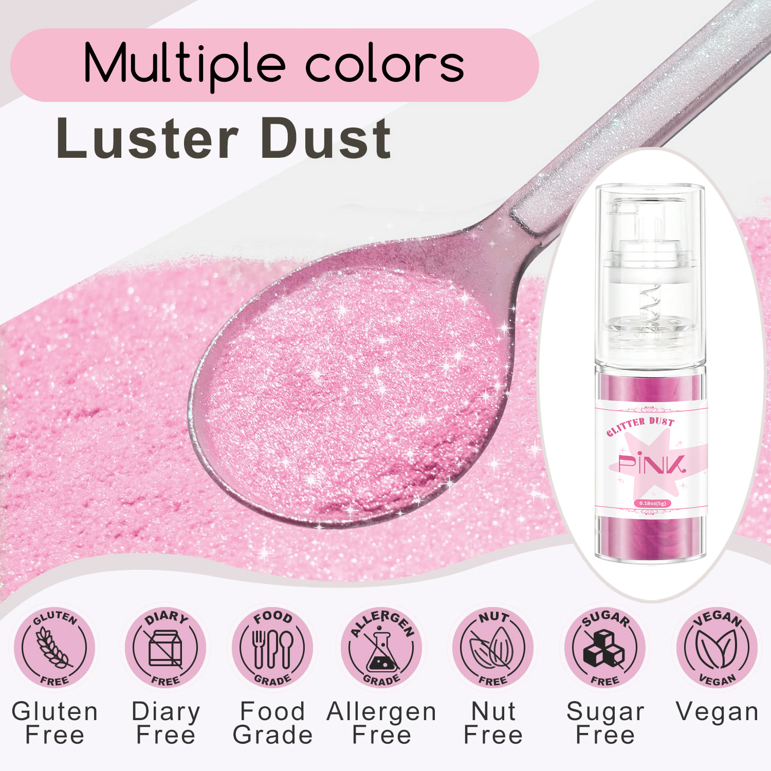 Multicolored Glitter Spray-Shi - Art Craft Activity avaliação e preço