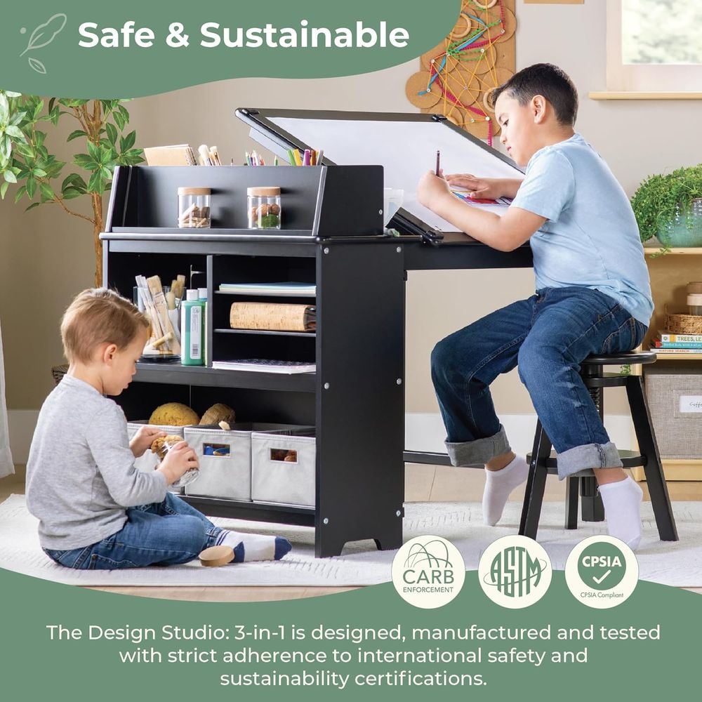 Design Studio – Black: 3-in-1  - Art & Craft Paper Ideas For Kids avaliação e preço