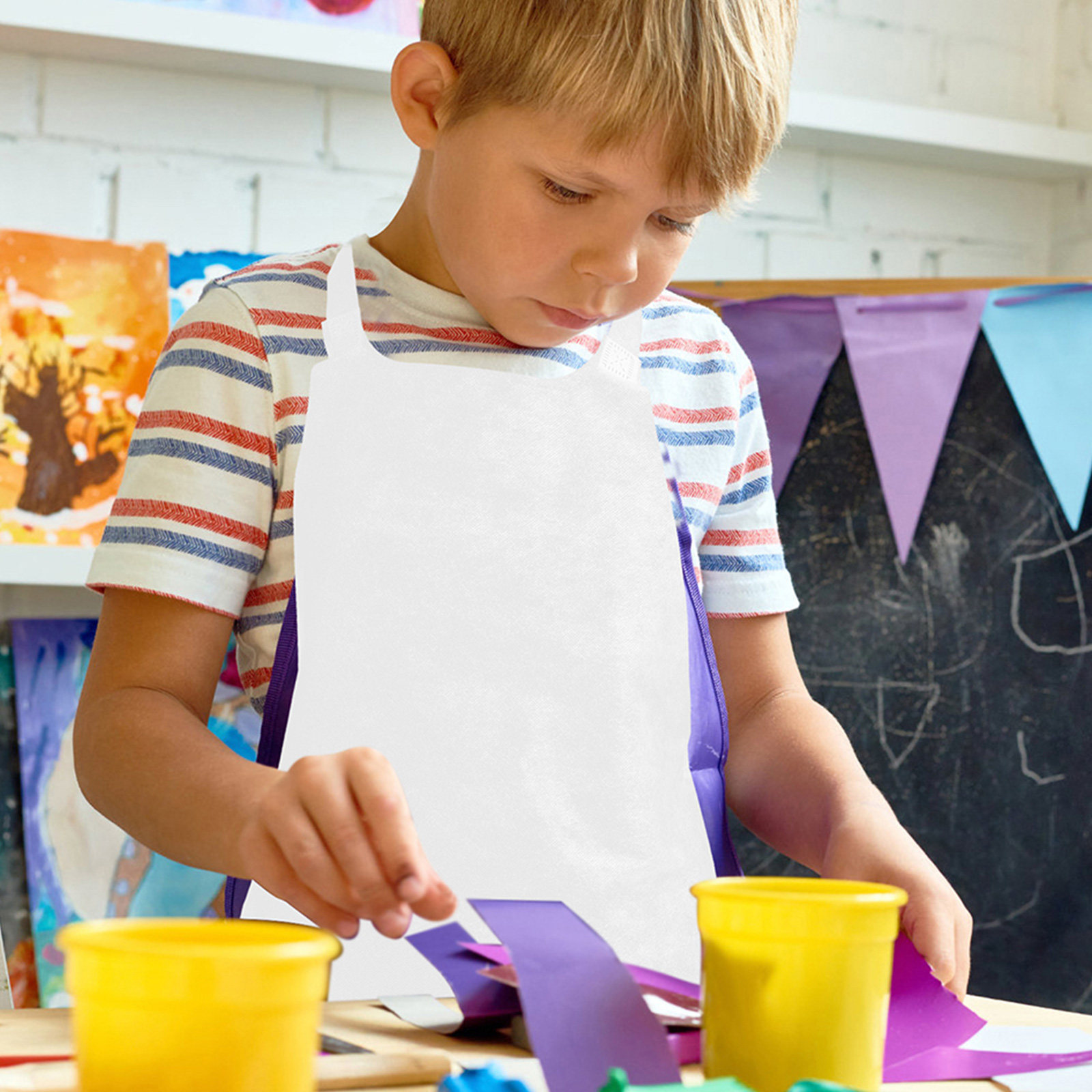 25Pcs White Painting Aprons No - Art Craft Painting avaliação e preço