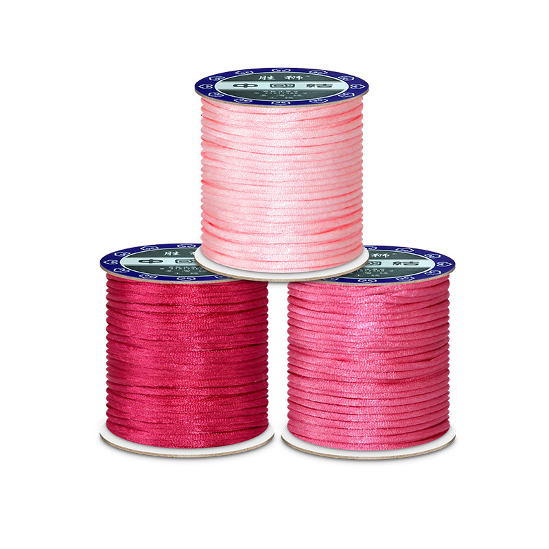 2mm Red Nylon Cord Thread for  - Macrame Cord Cotton avaliação e preço