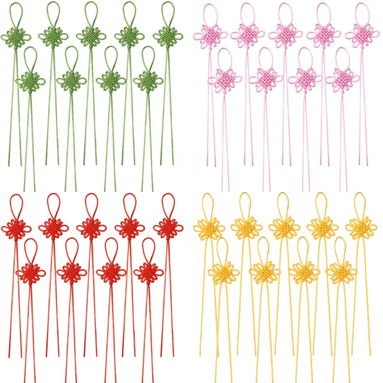 10Pcs Colorful Chinese Knots P - Art Craft Activity avaliação e preço