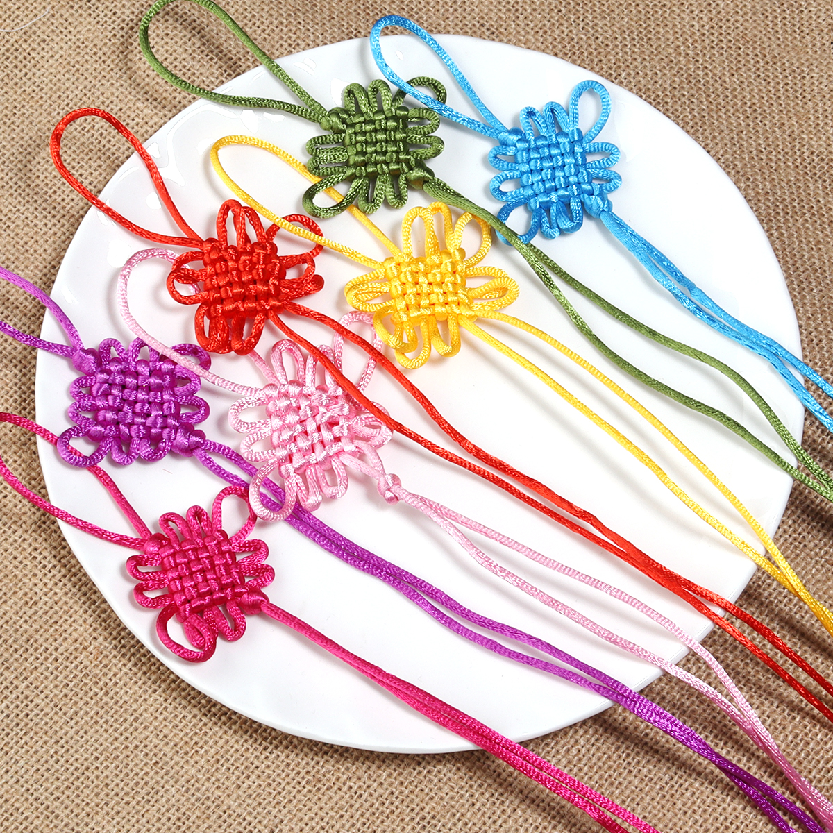 10Pcs Colorful Chinese Knots P - Art Craft Activity avaliação e preço