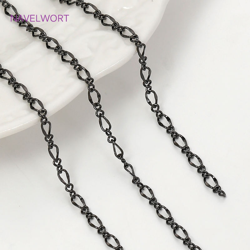 Black Color Oval Thin Chains F - Art Craft Activity avaliação e preço