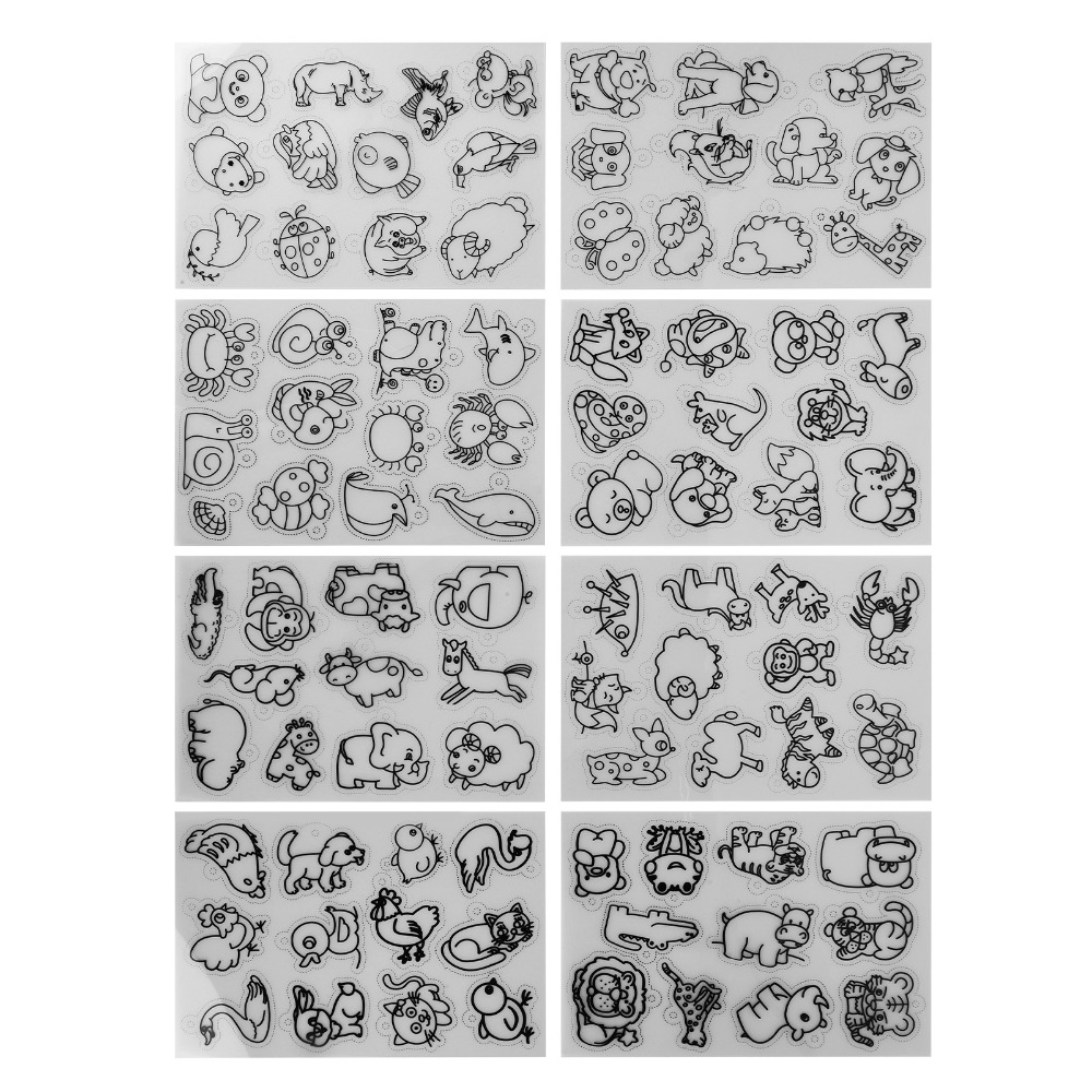 8 PCS Cute Animal Heat Shrink  - Craft And Art Difference avaliação e preço