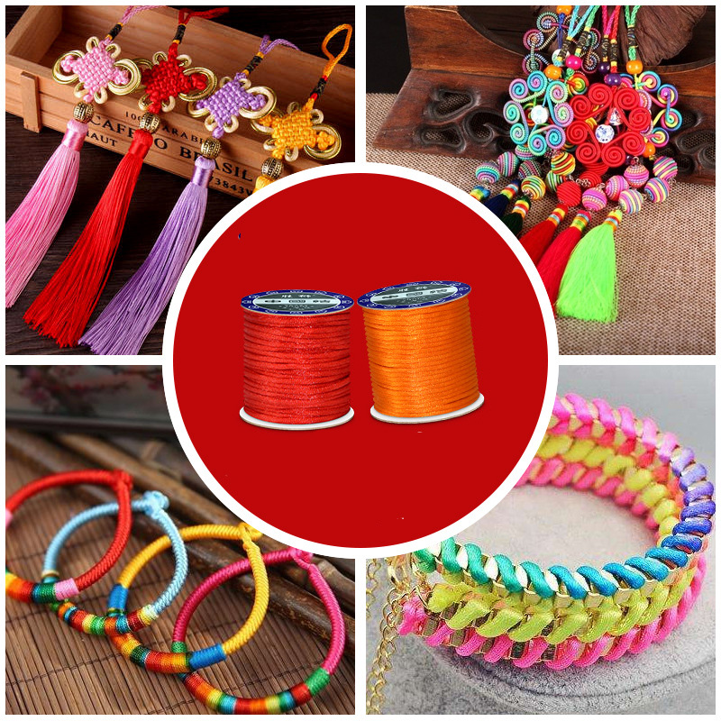 1.5mm 2mm 2.5mm Nylon Cotton B - Macrame Cord Cotton avaliação e preço