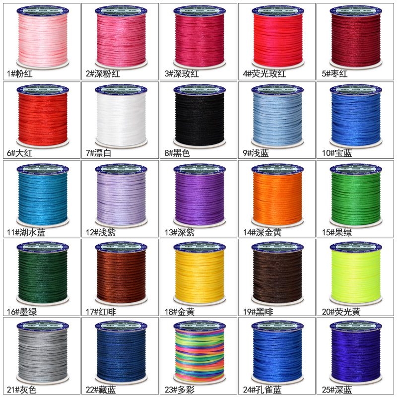1.5mm 2mm 2.5mm Nylon Cotton B - Macrame Cord Cotton avaliação e preço