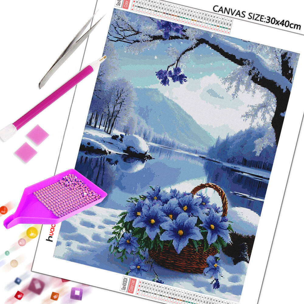 Huacan Diamond Painting Flower - Art Craft Winter avaliação e preço