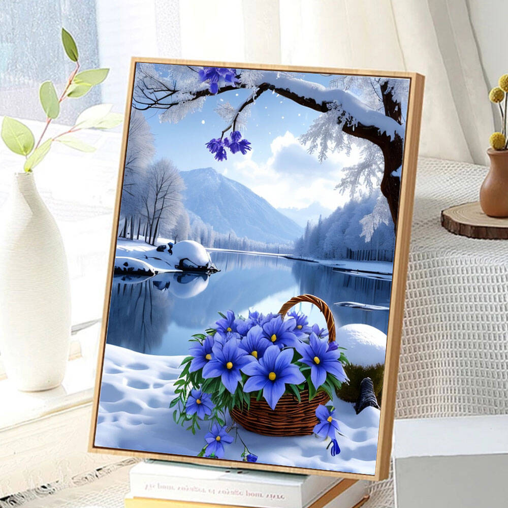 Huacan Diamond Painting Flower - Art Craft Winter avaliação e preço