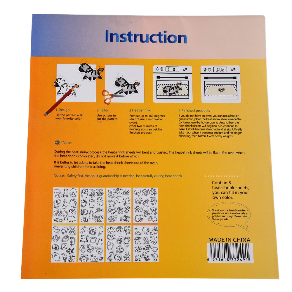 8 PCS Cute Animal Heat Shrink  - Craft And Art Difference avaliação e preço