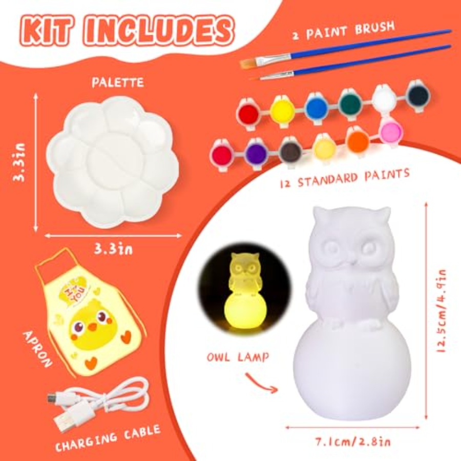 Paint Your Own Lamp Kit, Arts  - Art Craft Painting avaliação e preço