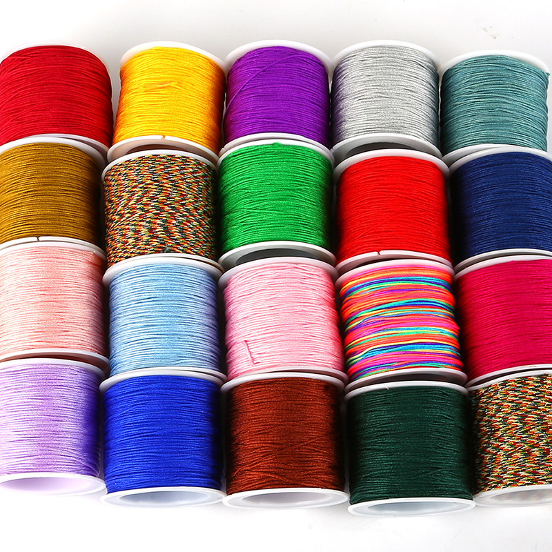 40m/lot 0.8mm Cotton Knotting  - Macrame Cord Cotton avaliação e preço