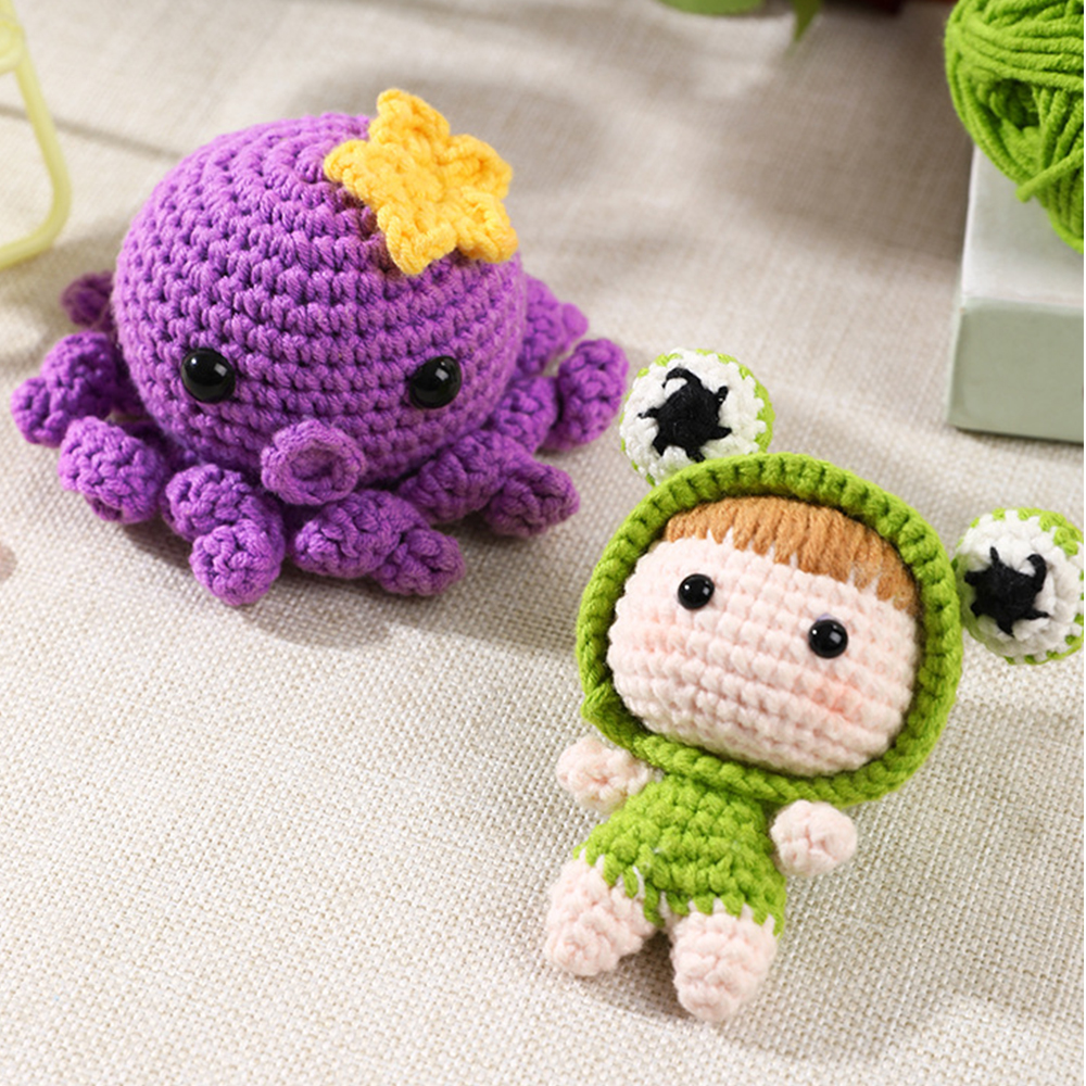 Crochet Kit For Beginners Knit - Art Craft Video avaliação e preço