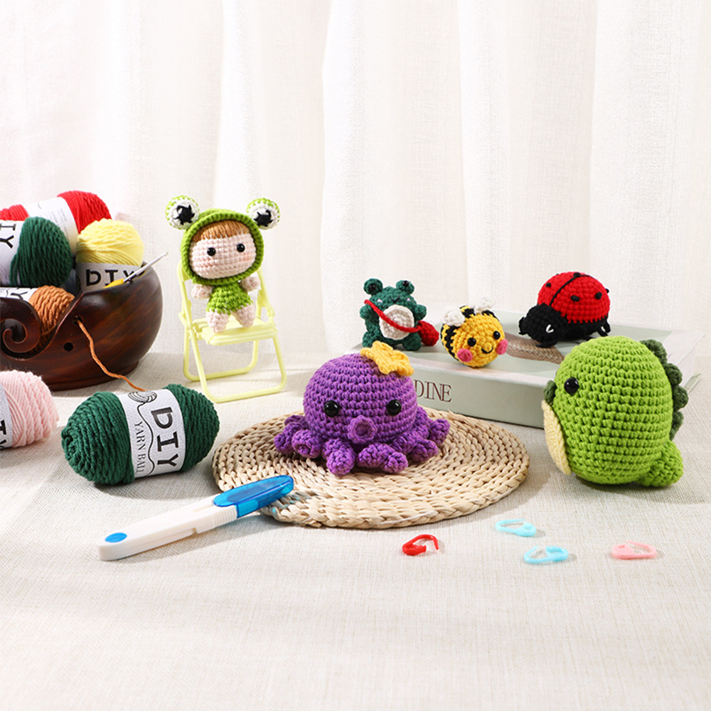 Crochet Kit For Beginners Knit - Art Craft Video avaliação e preço